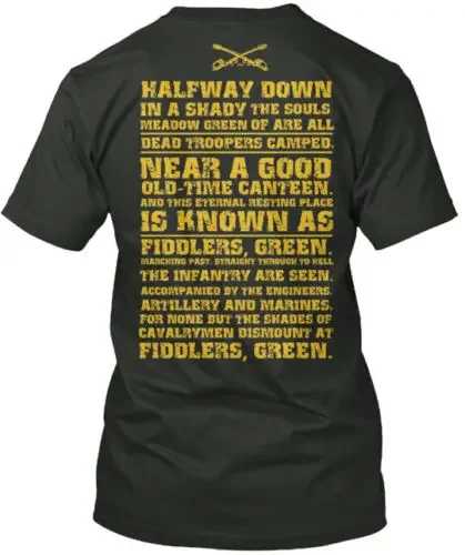 Fiddlers Green Cavalry Scout Recon T-Shirt Made in the USA Size S to 5XL