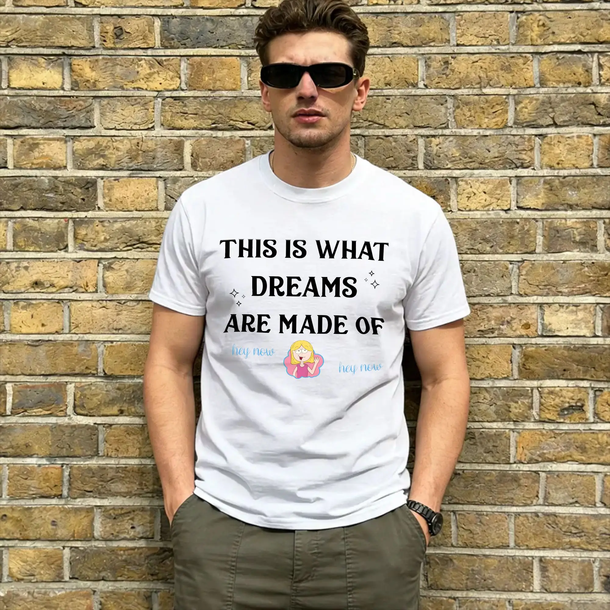 Lizzies McGuires Cotton T-Shirt For Men's Summer This Is What Dreams Are Made Of  Street Style T Shirts O Neck  T Shirt Big Size