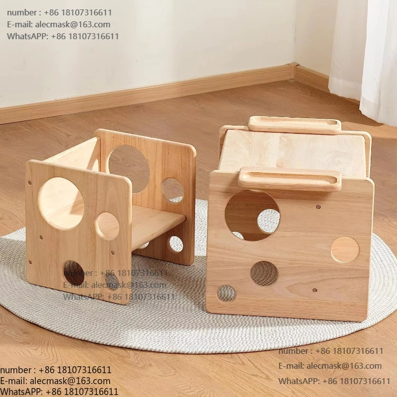 

Environmentally friendly multi-functional children's table and chair set Children's square dining table and chairs