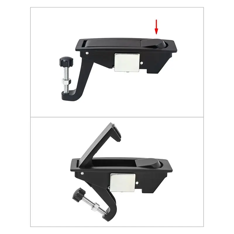 A04E-16Pcs Aluminum Alloy Compression Latch Lock, Adjustable Grip Range 0.04