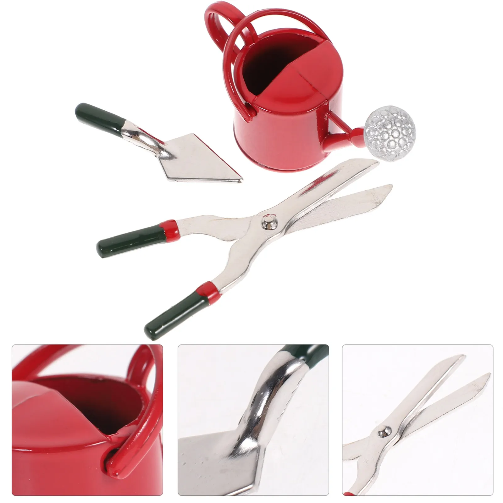

1Set Miniature Garden Tool Sets for 1:12 Mini House Alloy Sprinkling Tools Compact Portable Decor Educational Play Set Mini