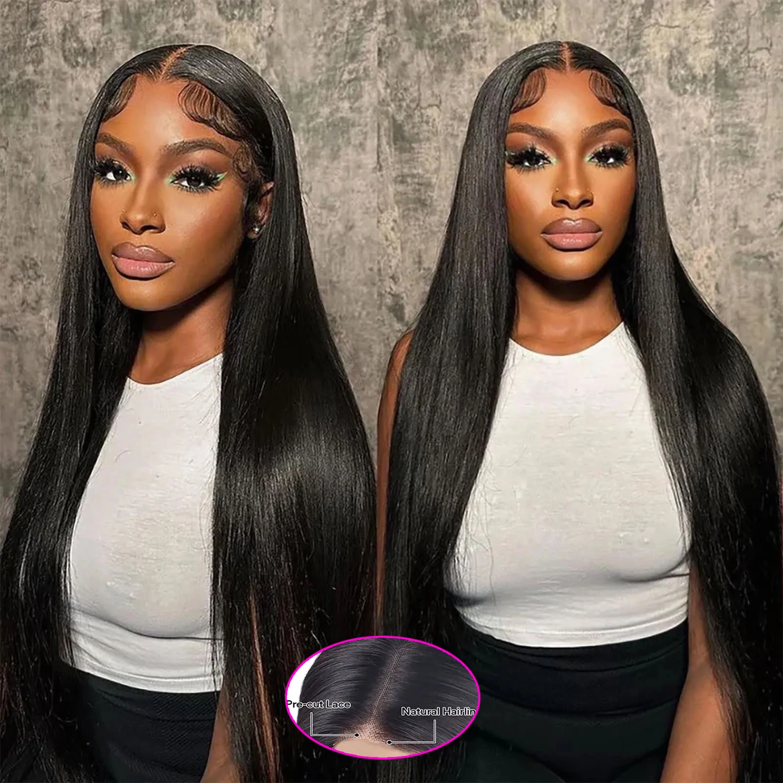 

Бесклеевой парик из человеческих волос, прямой 30-дюймовый 5x5 HD, парики с кружевной застежкой, человеческие волосы, бразильский парик 13x4, предварительно выщипанный, 180%