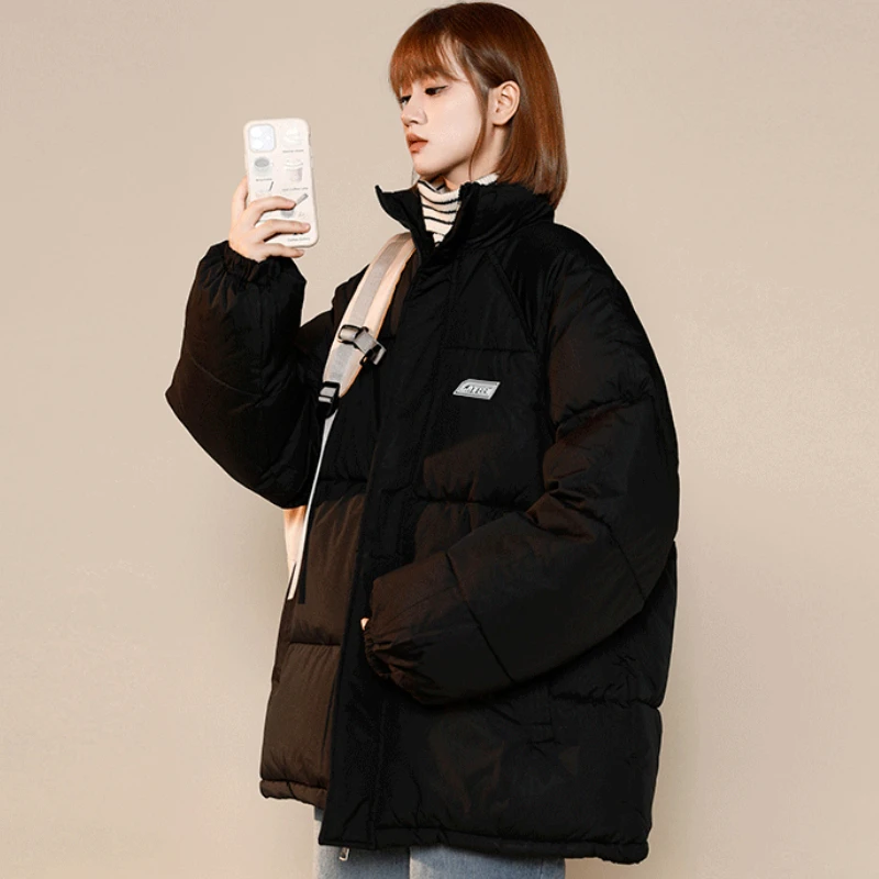 女性のためのゆったりとしたパーカー,ulzzang,暖かく,シンプル,厚く,カップルのアウター,カジュアルファッション,ストリートウェア,若い女子大生,すべてに合う服