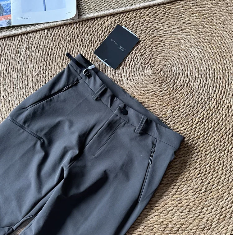 Winddichte Outdoor-Hose mit geradem Bein für Herren – Robuste Freizeithose zum Wandern, für den Arbeitsweg und den täglichen Gebrauch – Detail 6