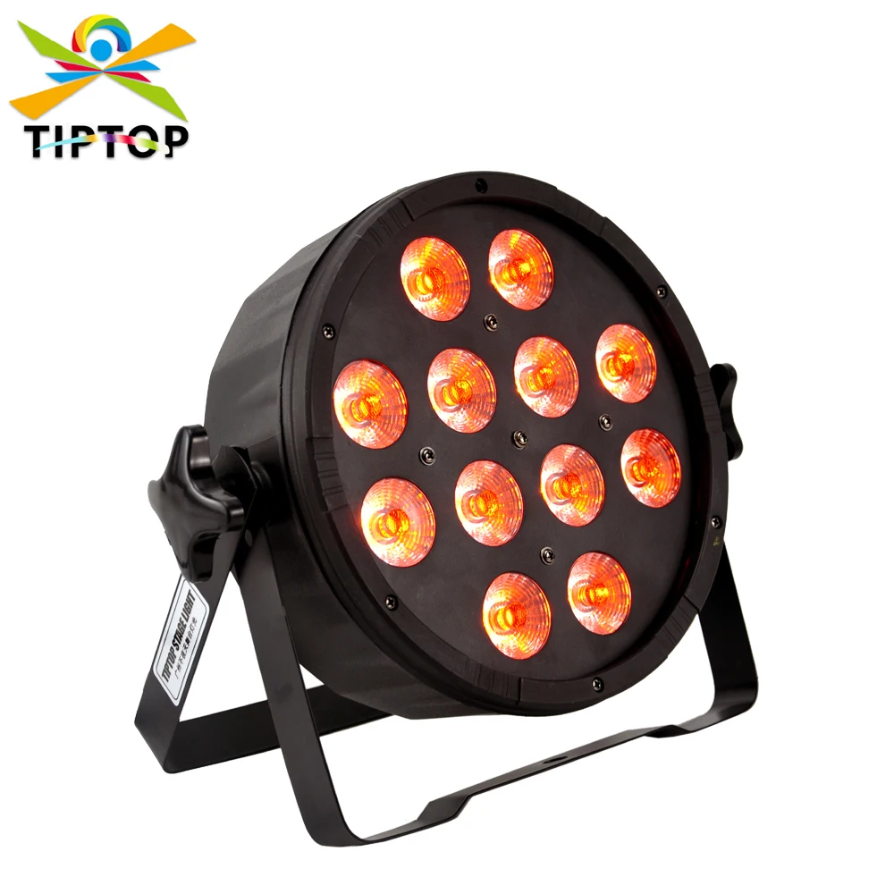 

Freeshipping 12x6W 6IN1 Color Flat Led Par Light 6CH/10CH DMX Channels Slim Stage Par Cans 6 Color TIPTOP TP-P09 Wedding Light