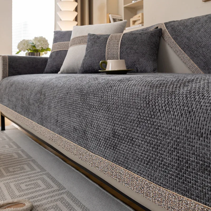 

New 2024 Linen Sofa Cushion for All Seasons Universal Non-slip Sofa Cover Towel Cover Backrest Cover Cloth Towel Woven Cotton