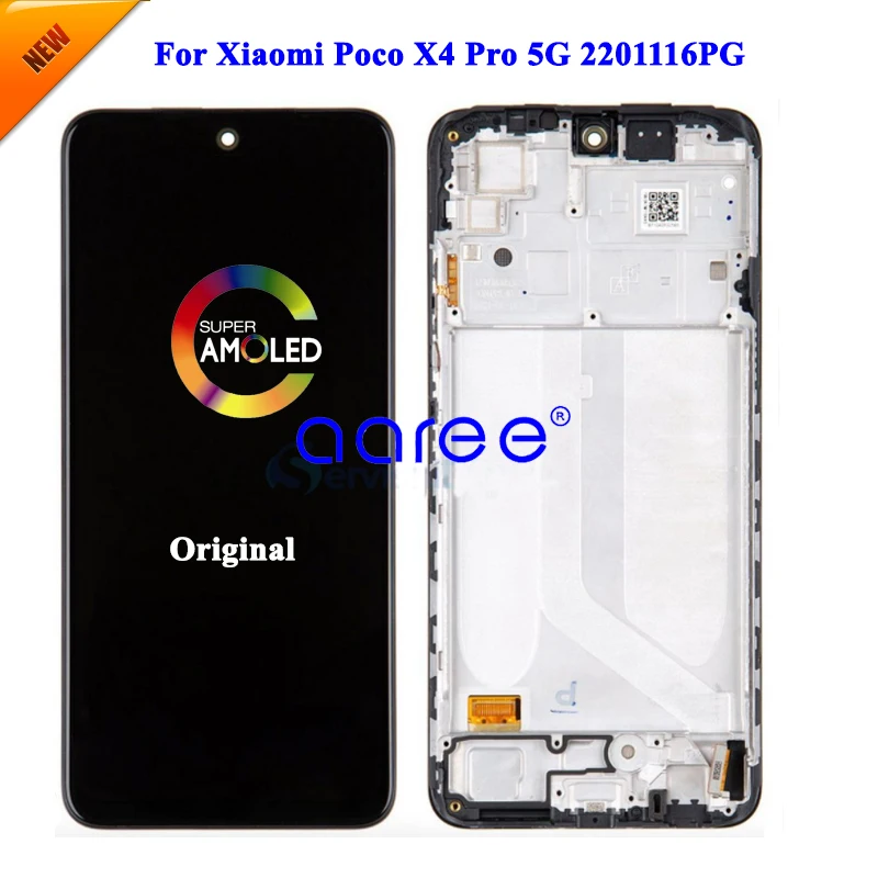 LCD Display Original For Xiaomi POCO X4 Pro 5G  LCD For POCO X4 Pro 5G  LCD Display LCD Screen Touch Digitizer Assembly