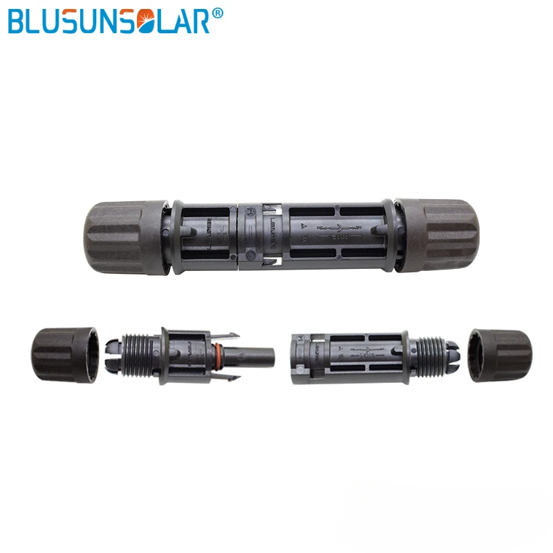 BLUSUNSOLAR 100 Pairs/Lot  IP68  1500V Dc Male and Female M/F Solar Panel Connector Solar Panel  Wire Cable