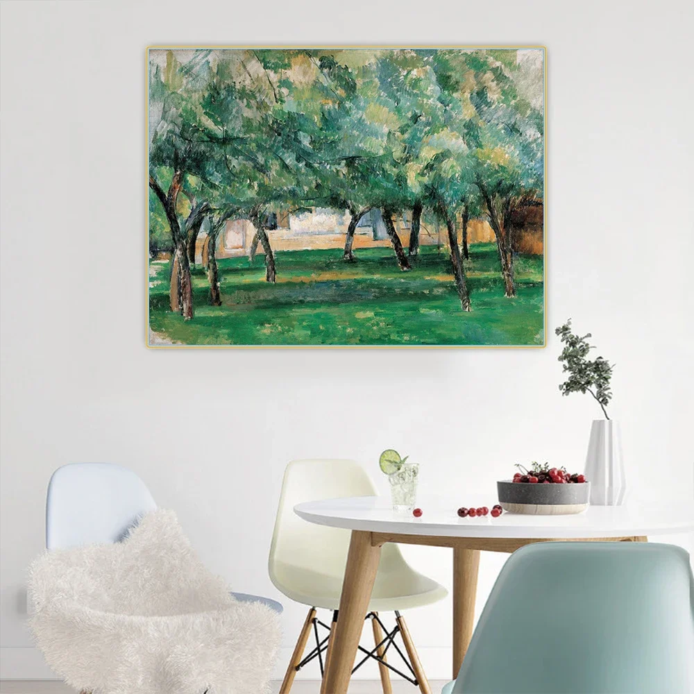 Citon Paul Cezanne《Farm in Normandy》Canvas Art Oil Painting Artwork Picture Wall Background Decorations Home Living Room Decor