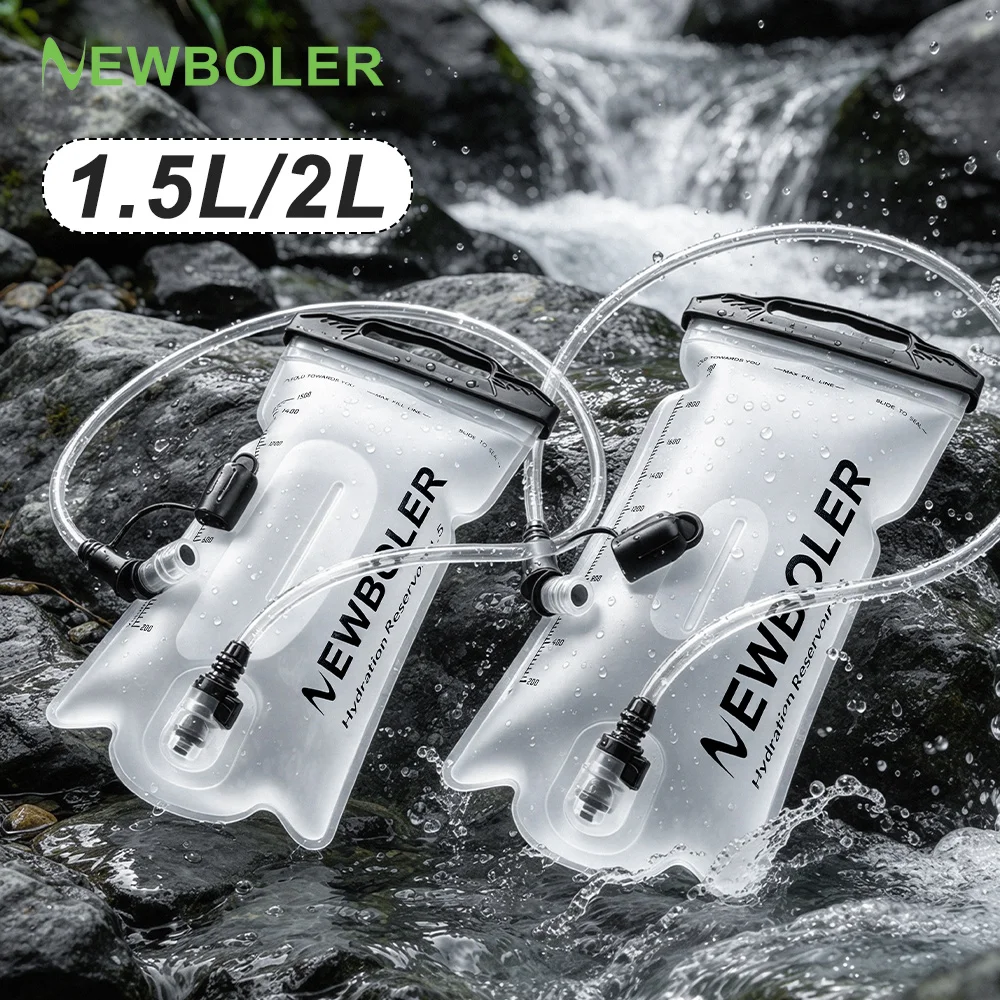500ML 1.5L 2L TPU Water Bladder Water Reservoir Hydration Pack Storage Bag Free Folding Camping Running Hydration Vest Backpack