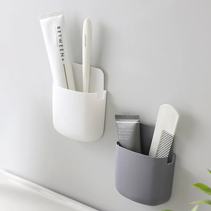 Weiße Wandbehang Aufbewahrungsbox Haushalt Wohnzimmer Conditioner Fernbedienung Nachttisch Telefon Aufbewahrungshalter Organizer Box Regal – Detail 3