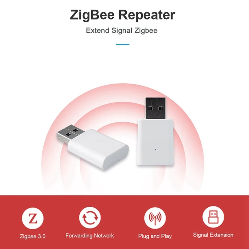 Promocja! 2X Tuya Zigbee 3.0 Mini wzmacniacz sygnału wzmacniacz sygnału inteligentnego domu inteligentna kontrola pracy z Zigbee Smart