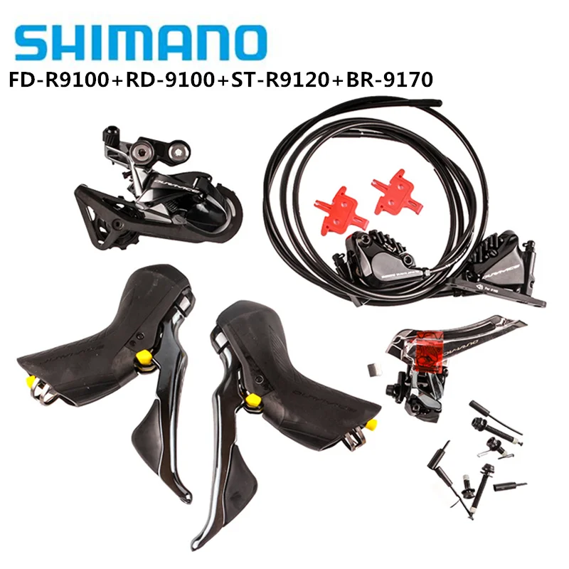 SHIMANO 105 R7020 Ultegra R8020 R9120 Groupset R7070 R8070 Hydraulic Disc Brake For Road Bike Shifter Brake Front Rear Derailleu