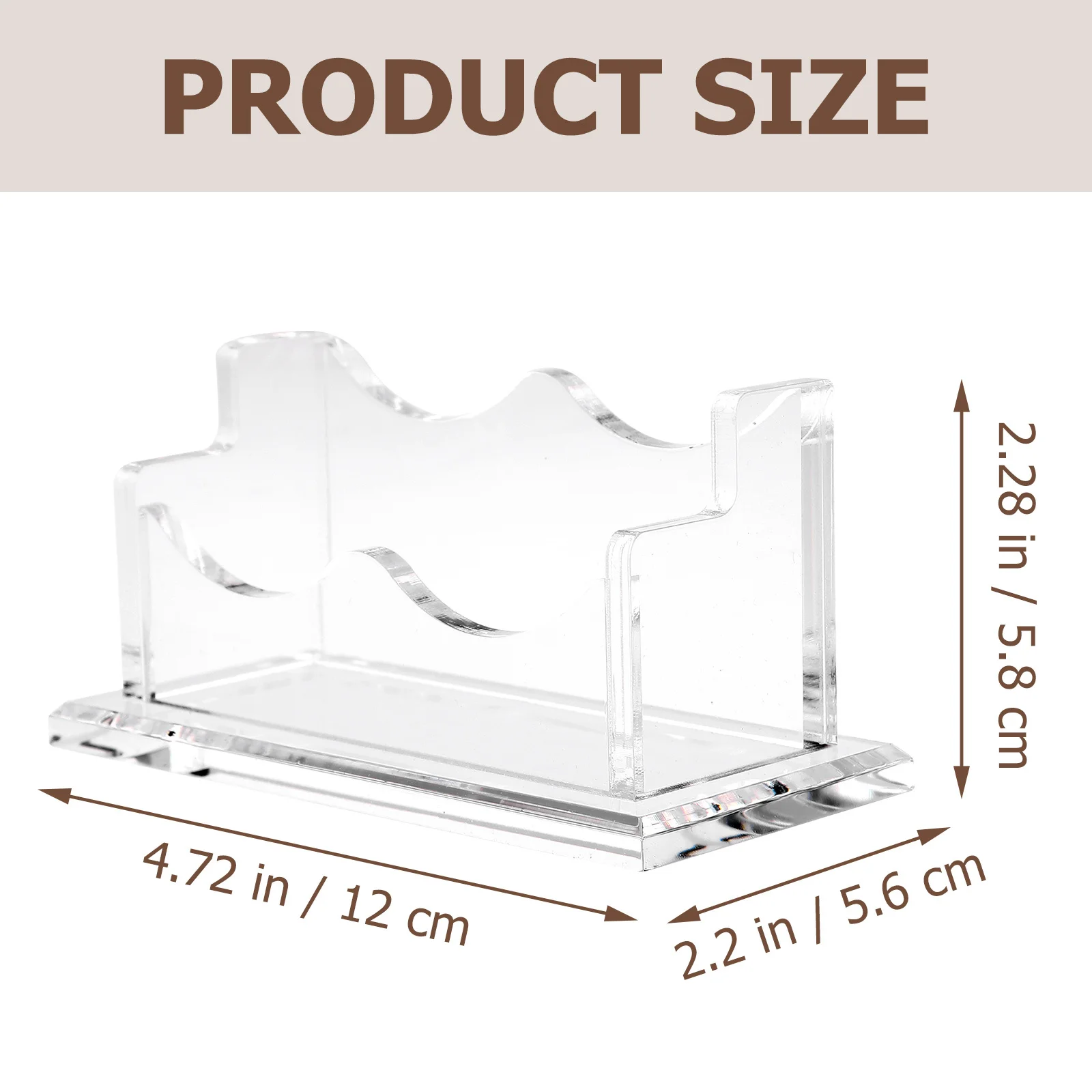ที่วางนามบัตรสำนักงาน อะคริลิคใส แข็งแรง ป้องกันรอยขีดข่วน ใช้บนโต๊ะทำงาน