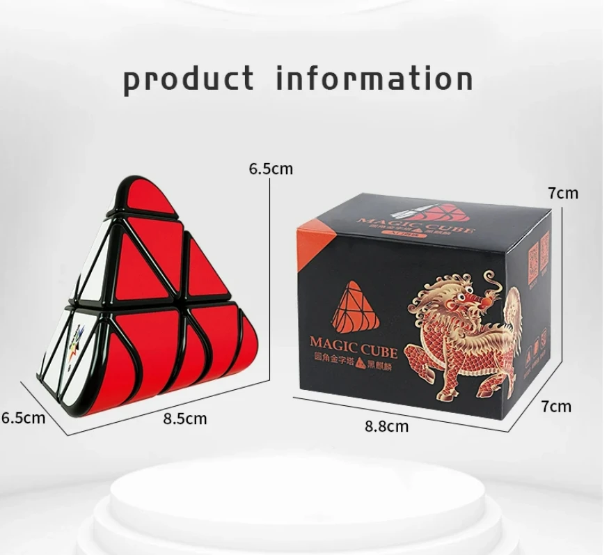 YuXin Cubo magico a piramide arrotondata Puzzle professionale Giocattoli Cubo di velocità Regalo per bambini Cubo Magico Puzzle