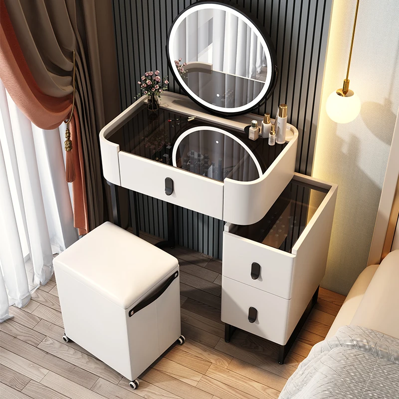 

Vanity Mirror Lights Furniture Bedroom Set Cheap Makeup Headdresses Storage Cabinet Beauty Tocador Vanity Toilet Portable Shoe