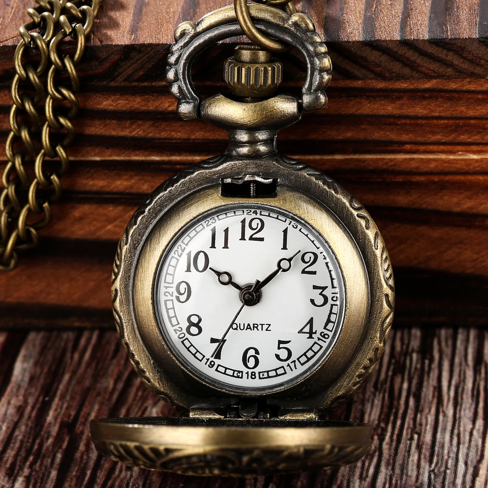 Reloj de bolsillo de cuarzo Retro para hombre, reloj colgante clásico de tren Steampunk, recuerdos nostálgicos, regalos coleccionables para damas