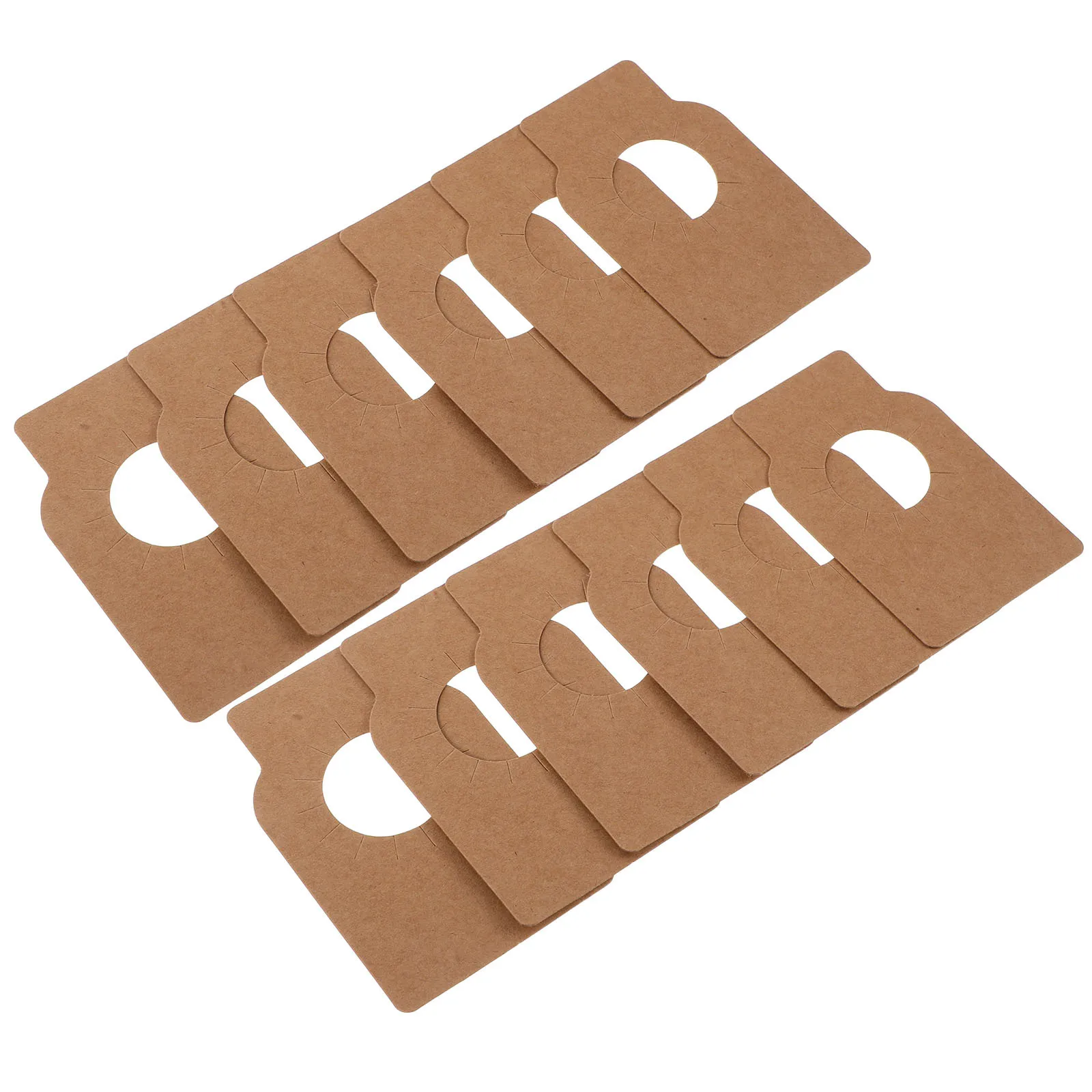 

50Pcs Blank Kraft Paper Wine Bottle Labels Rustic Brown Hanging Neck Tags Wine Cellar Identification Vintage Holiday