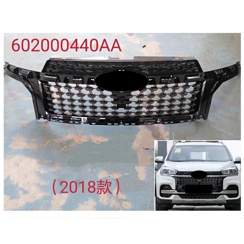 Chrome Grille Black Radiator Gill for Chery Tiggo 8 8Plus 2018-2022 Front Bumper Ner Car Grille Accessories