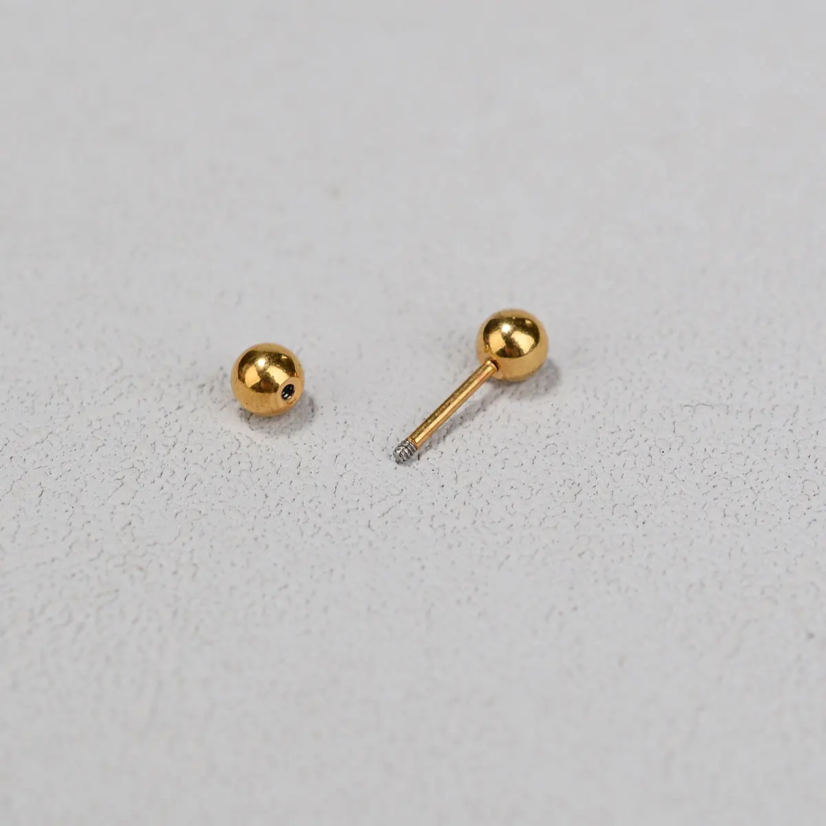 1Pair Women Men Stainless Steel Minimalist Stud Earring Small Tiny Double Balls Barbell Screw Studs Ear Bone Nail Lip Piercing