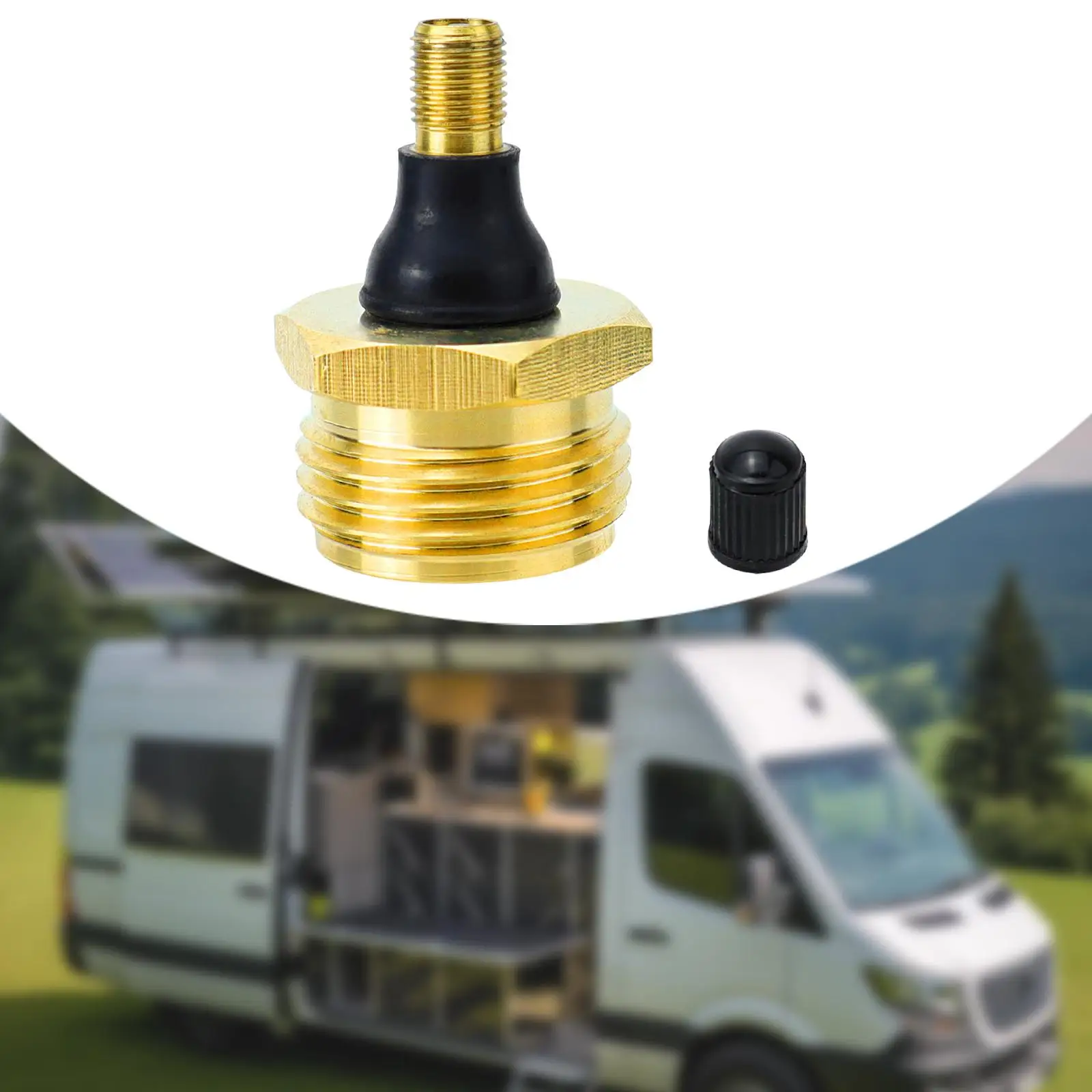 

RV Brass Blow Out Plug Easy Installation Helps Clear RV Water Lines Winterized Blow Adapter for Boats Campers Garden