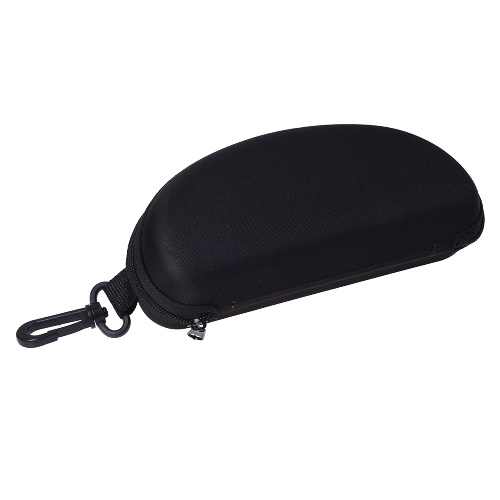 

2X Black Glasses Eyeglasses Safety Zippered Hard Case Holder