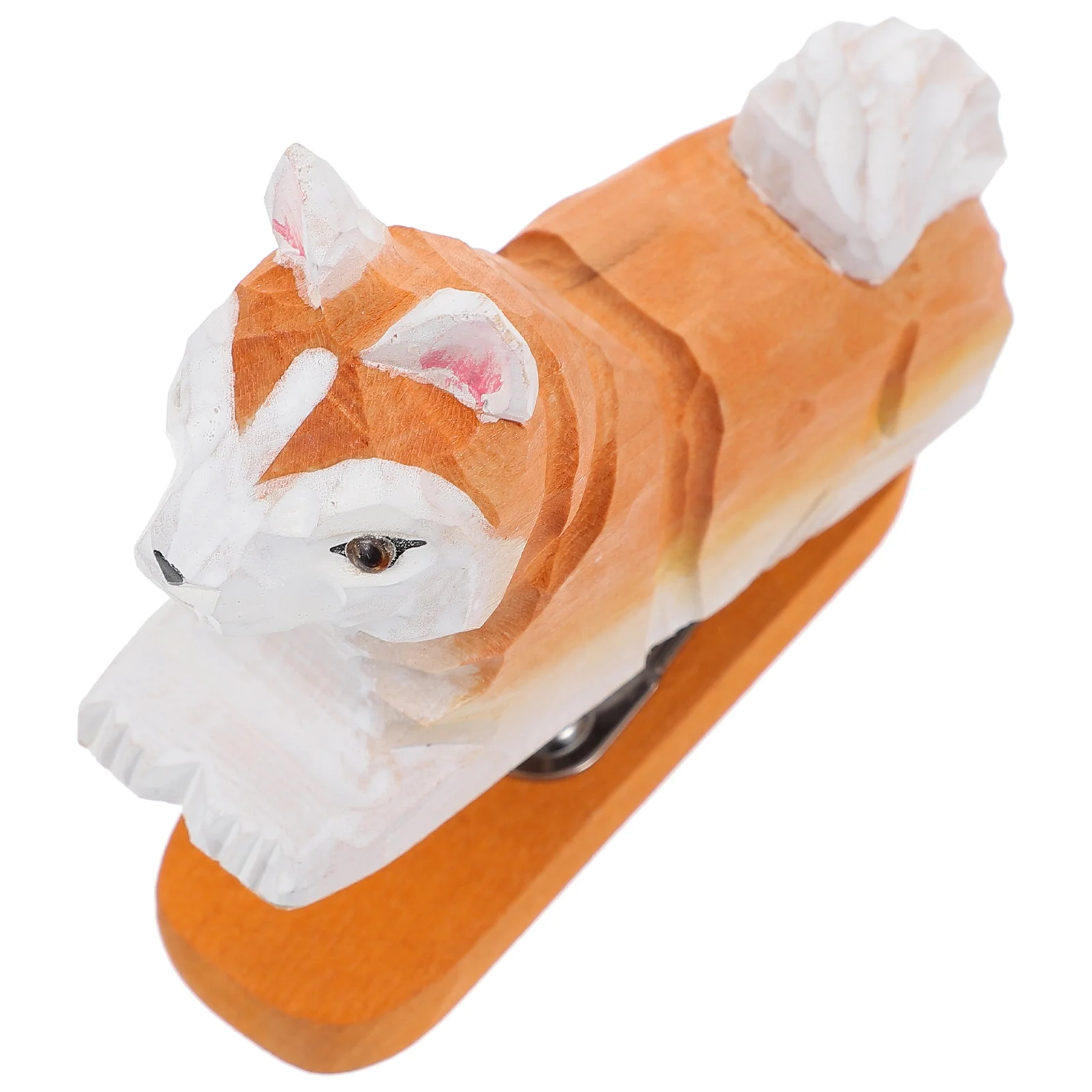 

Wooden Animal Stapler Cute Handmade Decorative Office Paper Stapler Portable Funny Stationery Desktop Animal Stapling Tool