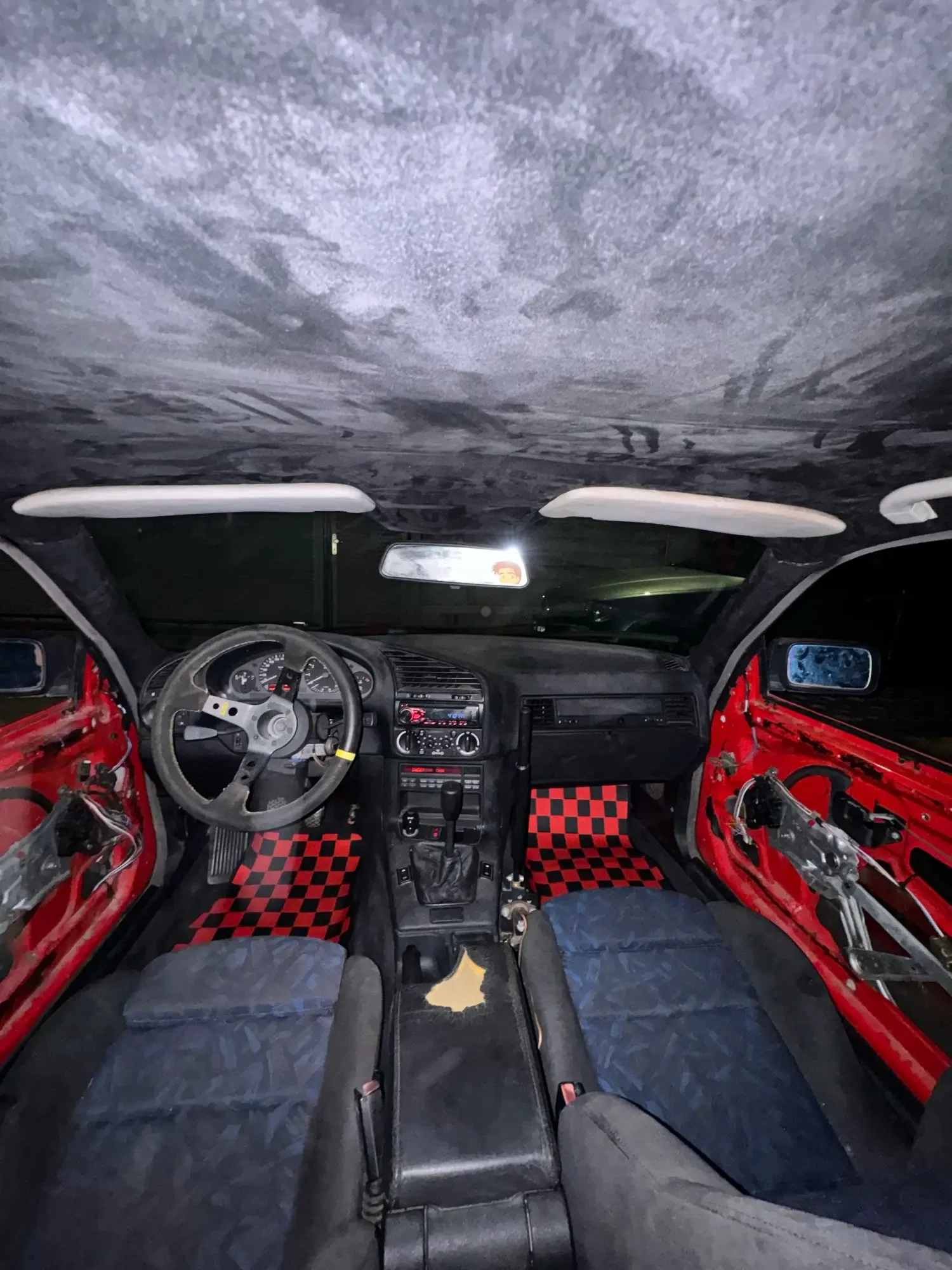 Zwart 30cm-320cmx152cm Suède Headliner Stof Schuim Ondersteund voor Auto Vrachtwagen Interieur Trim Beschermen Veroudering Gebroken Verbleekt DIY - afbeelding 2