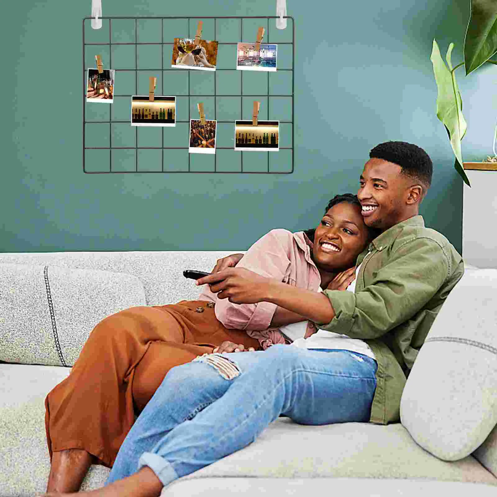 Shelf Wall Decor Photo Wire Grid Metal Panel Storage Tool Decoration Iron Net Adornment Hanging