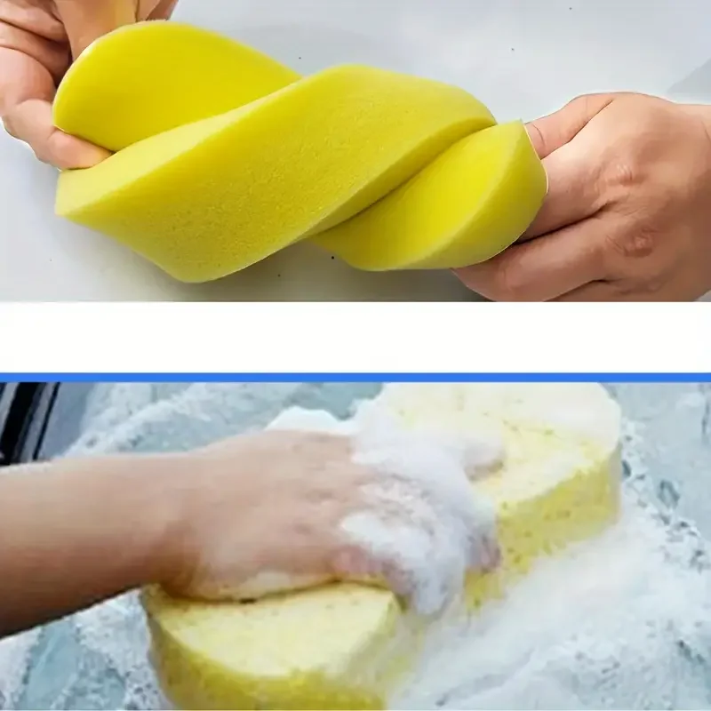 Car Wash Sponge Honeycomb Large Sponges High-density Car Washing Sponge Block Auto Detailing Foam Cleaning Tools Car Accessories