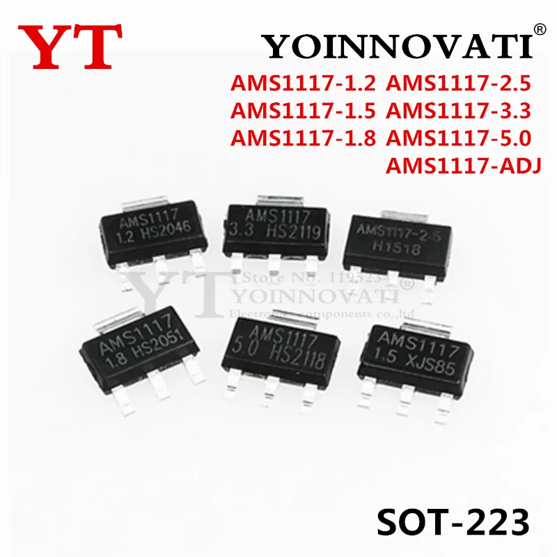 50Pcs New Ams1117-1…