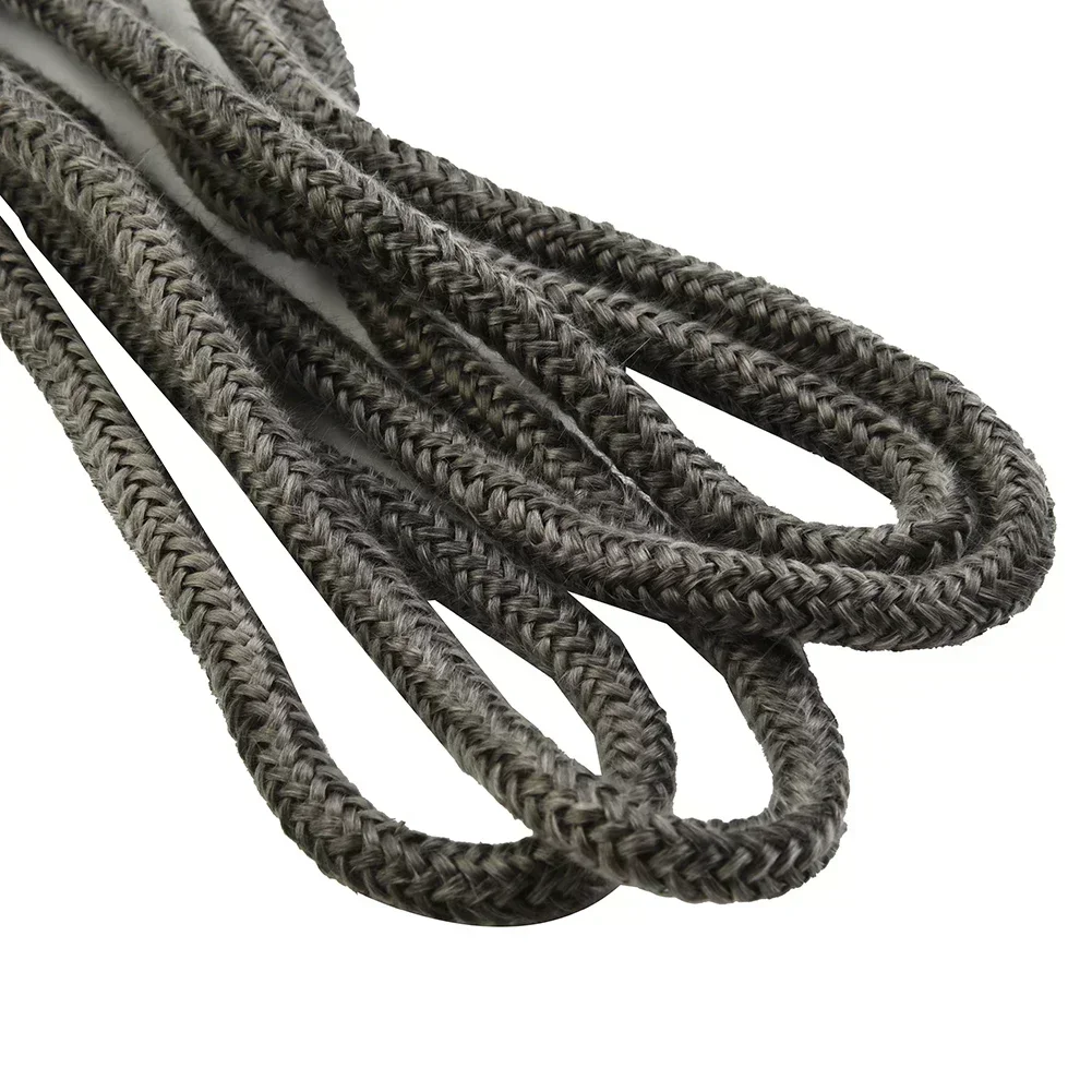 

High Quality Fiberglass Rope Seal Dark Grey Easy To Use Fiberglass Wood Burning Stove 12mm Accessories Components