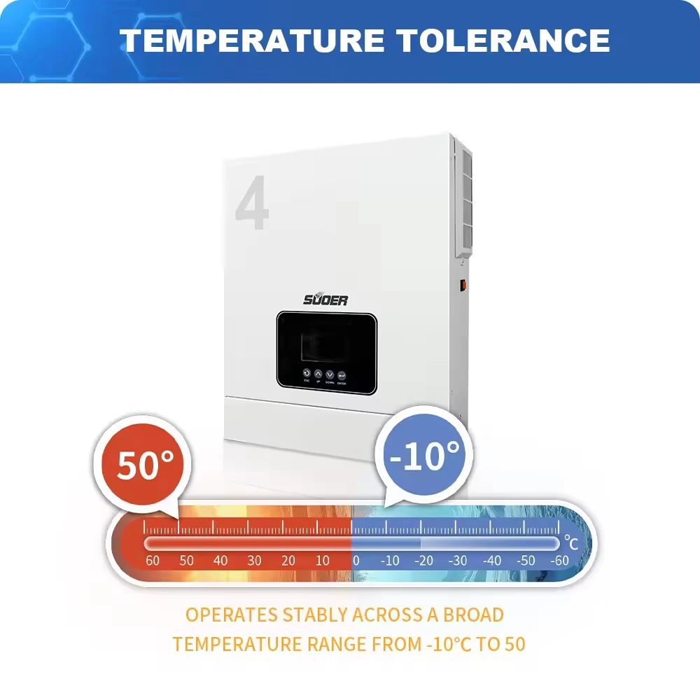 

VMS-V-4.2K-24-H New Mppt Pure Sine Wave Inverter 24V 230V 4200W on off Grid Hybrid Solar Inverter