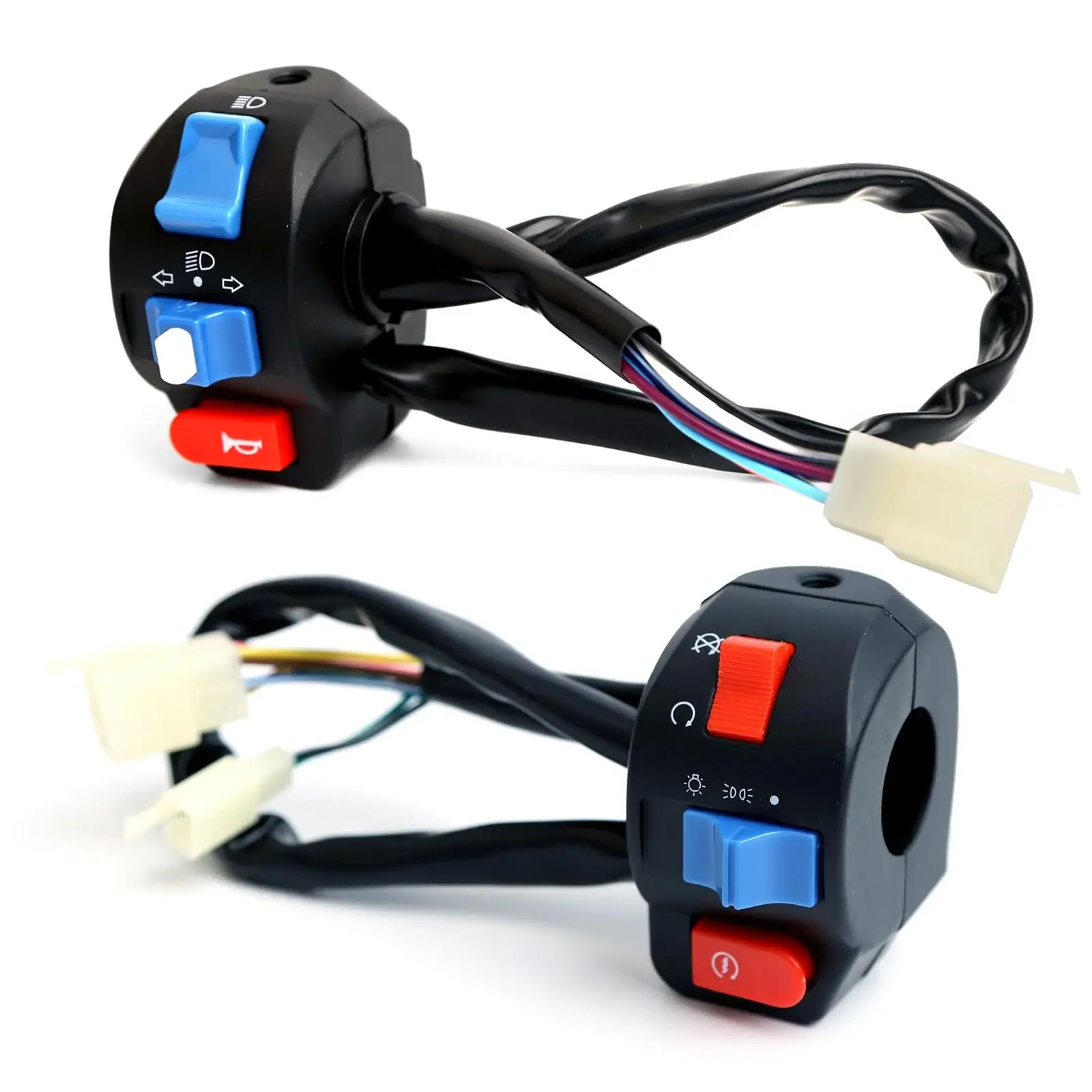 

Waterproof Aluminum 7/8'' 22mm Left Right Handle Switch Control Assembly Set For GY6 50cc 125cc 150cc Moped Scooter