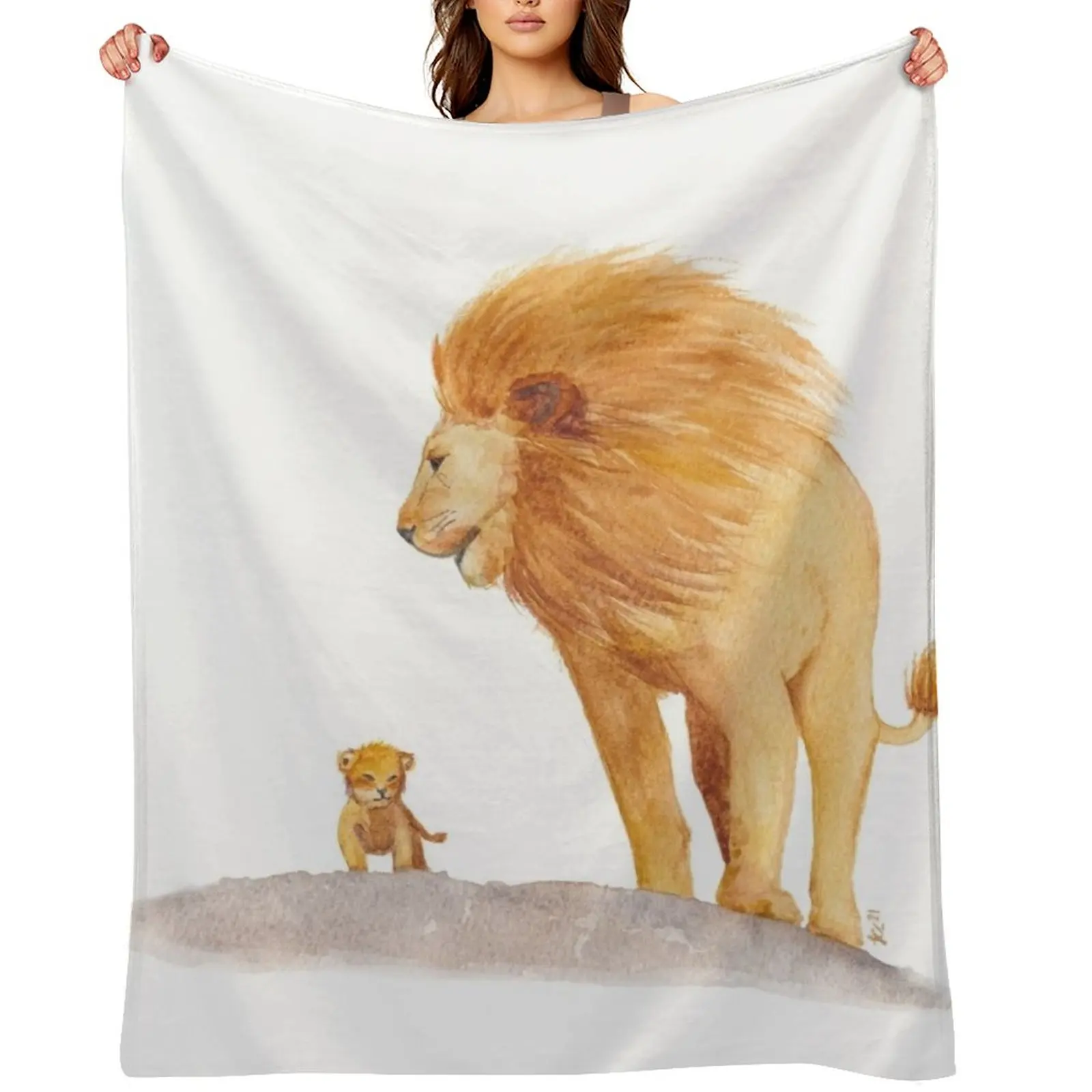 

Narnia Aslan Nursery Art Throw Blanket christmas decoration Blankets Sofas Of Decoration Flannels blankets ands Blankets