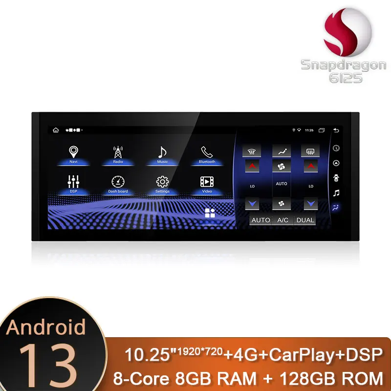 Android 13 Car Radio For Lexus IS RC 250 200 300 350 200t 300h 2013 - 2019 GPS Multimedia Player Stereo CarPlay 8 Core Video DSP