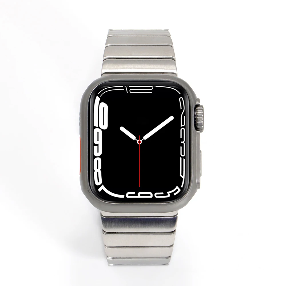 ไทเทเนียมสําหรับ Apple Watch Band 40 46 42 44 45 49 มม.สายรัดข้อมือสแตนเลสสําหรับ iWatch Series 10/9 /8/7/6/5/4 Ultra
