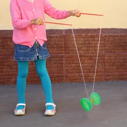 Juego de malabares para Diabolo, juguete tradicional divertido para niños, Yoyo chino, bolsa de cuerdas, rodamiento, Yoyo chino, herramienta de Fitness al aire libre, 1 Juego