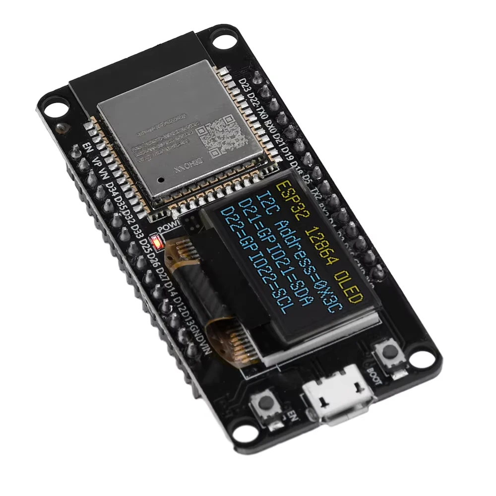 ESP32 ESP--32D WIFI Development Board Module CH340C With 0.96 OLED Screen Yellow Blue Display 30Pin