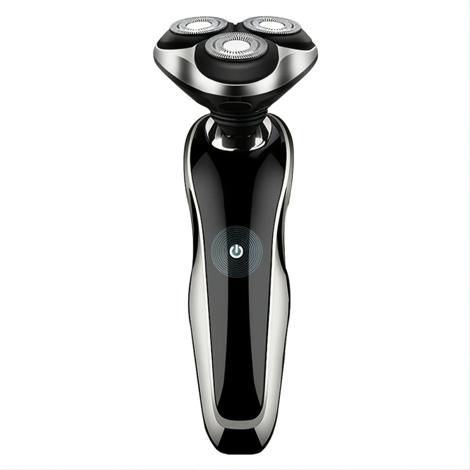 Rechargeable Waterproof Men's Rotary Shaver with Nose Hair Trimmer, Sideburns Knife, Facial Brush