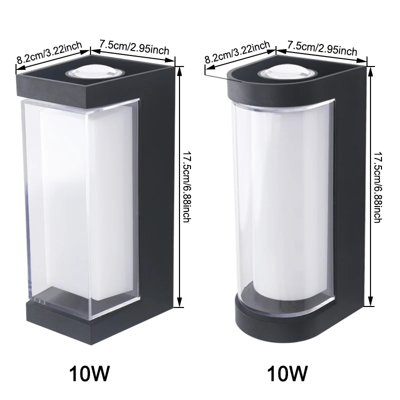 Modern LED waterproof Up Down wall lamp outdoor and indoor wall light courtyard porch corridor bedroom wall sconce AC85-265