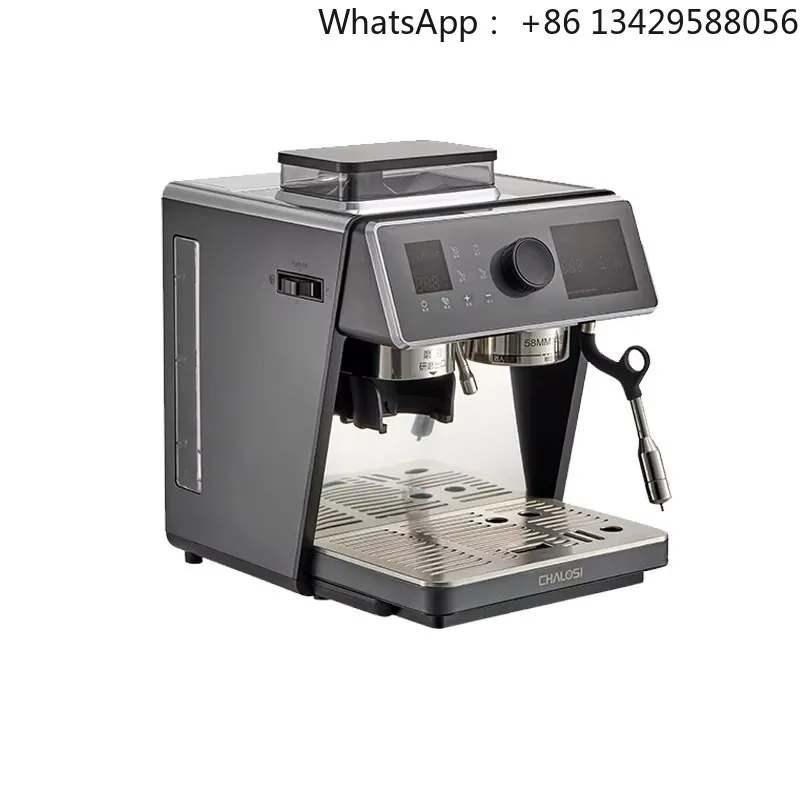 Home Semi-Automatic Italian Double Pump Coffee Maker 20 Bar Intelligent Grinding Unit Professional Coffee Machine for Cafe