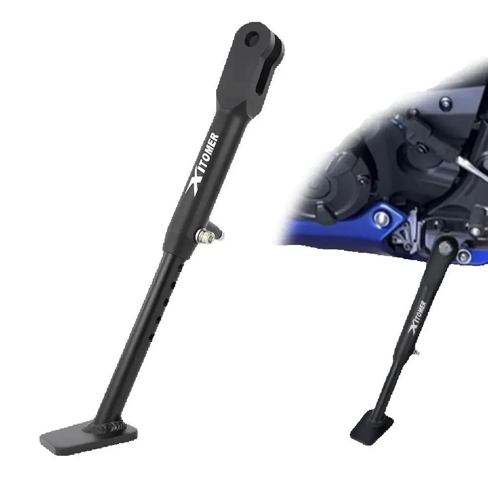 

Motorcycle Aluminum Adjustable Kickstand Foot Side Stand Extent Support Holder YZF-R7 2022 2023 2024 2025 YZFR7 YZF For Yamaha
