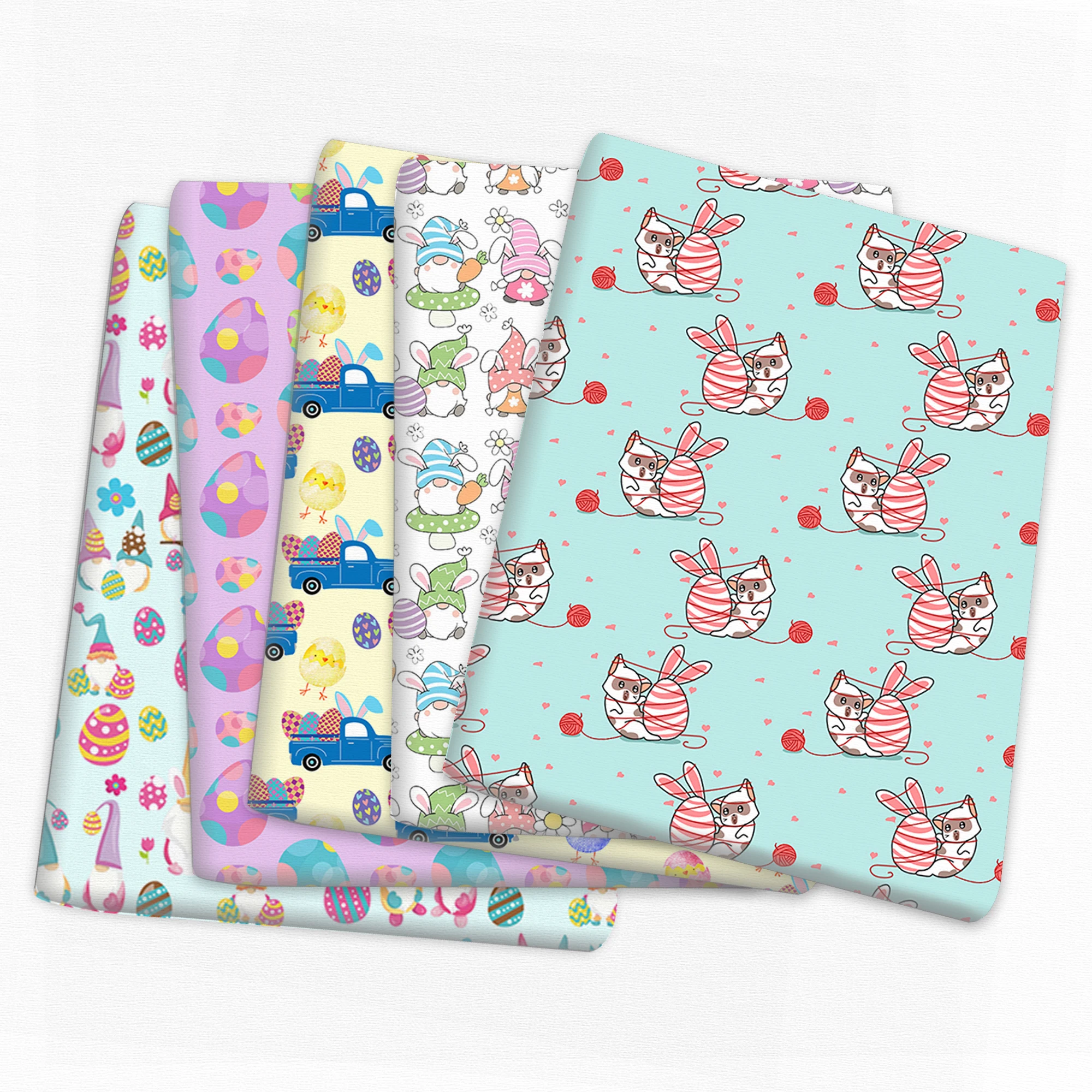 

Пасхальный кролик гном кролик морковь 50*145 см 100% хлопчатобумажная ткань для шитья ткань для квилтинга материал для рукоделия DIY ручная работа лоскутное шитье