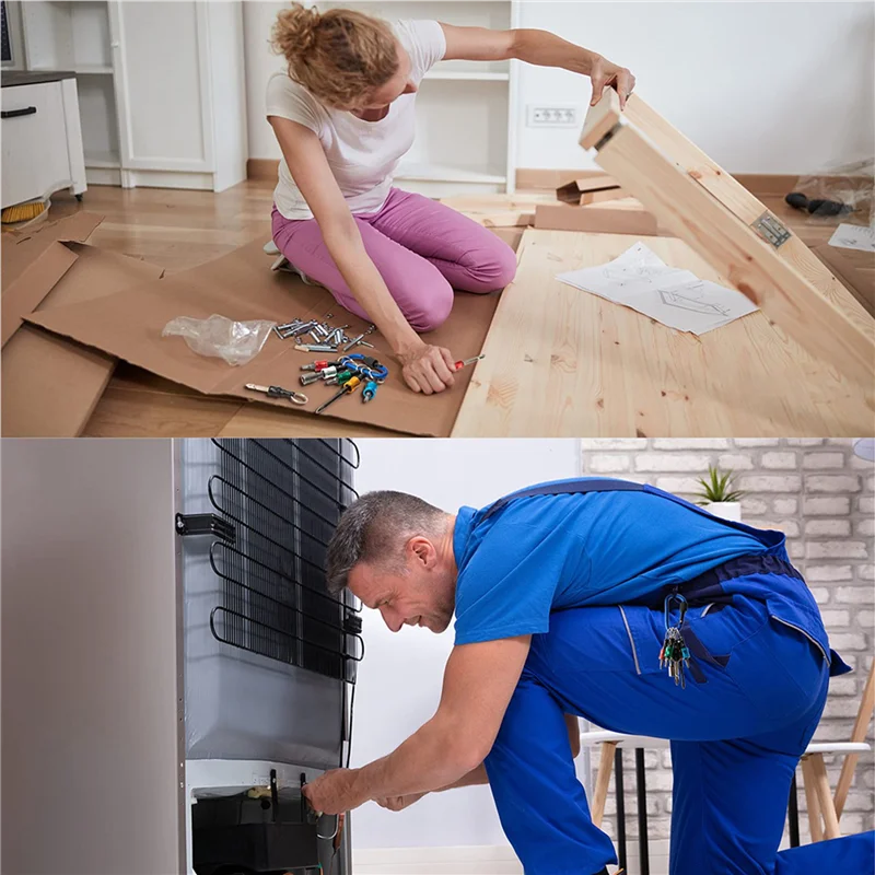 

AT05-Bit Holder Keychain,4 Sets Of 12PCS 1/4 Drill Bit Holder, Easy Release And Quick Change Bit Holder