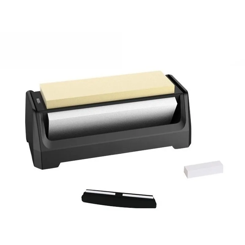 Three-sided whetstone rotating set Household whetstone base correction stone angle device