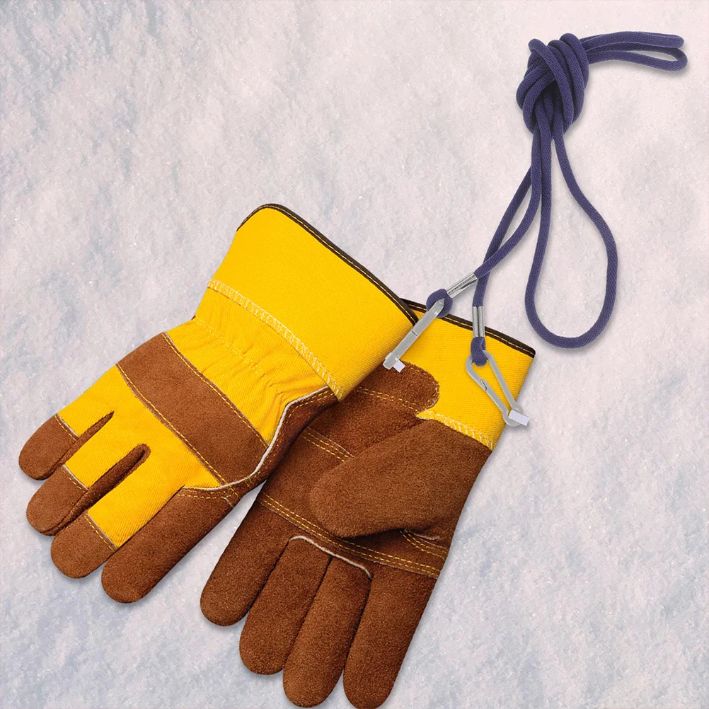3Pcs Glove Strap Anti-Lost Rope Winter Gloves Holder Portable Multi-Function Mitten Clips Nylon Lanyard Gloves Rope