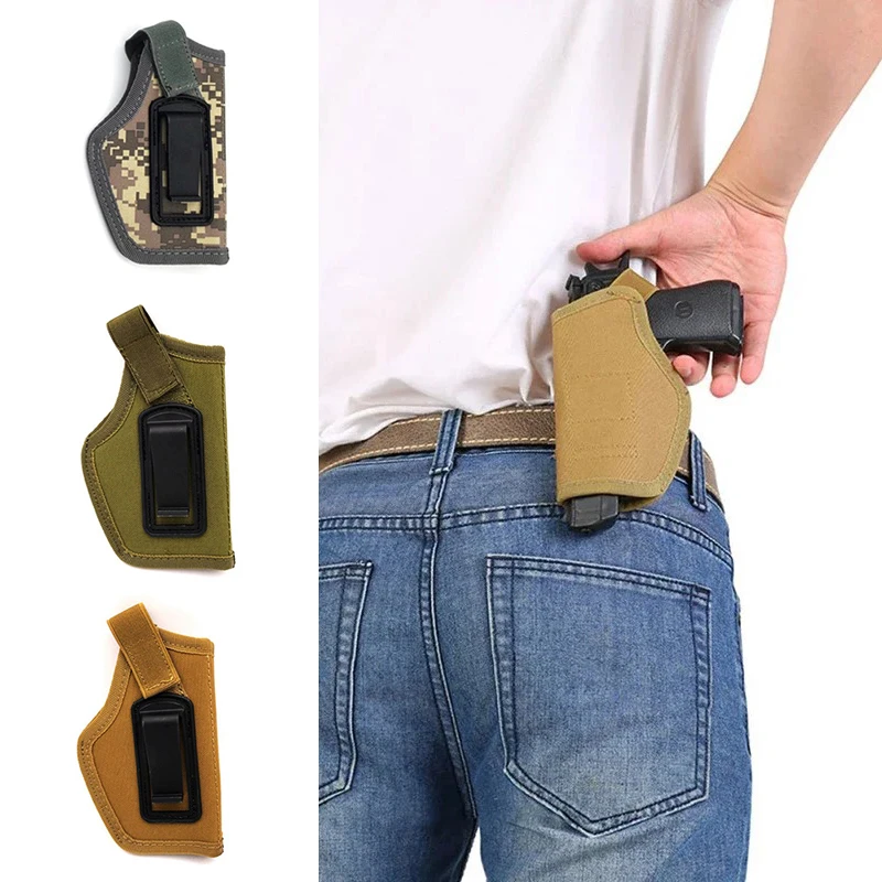 

Тактическая кобура с зажимом, скрытая кобура для переноски, уличная тренировочная кобура для пистолета, скрытая IWB, левая и правая, универсальная сумка для оружия