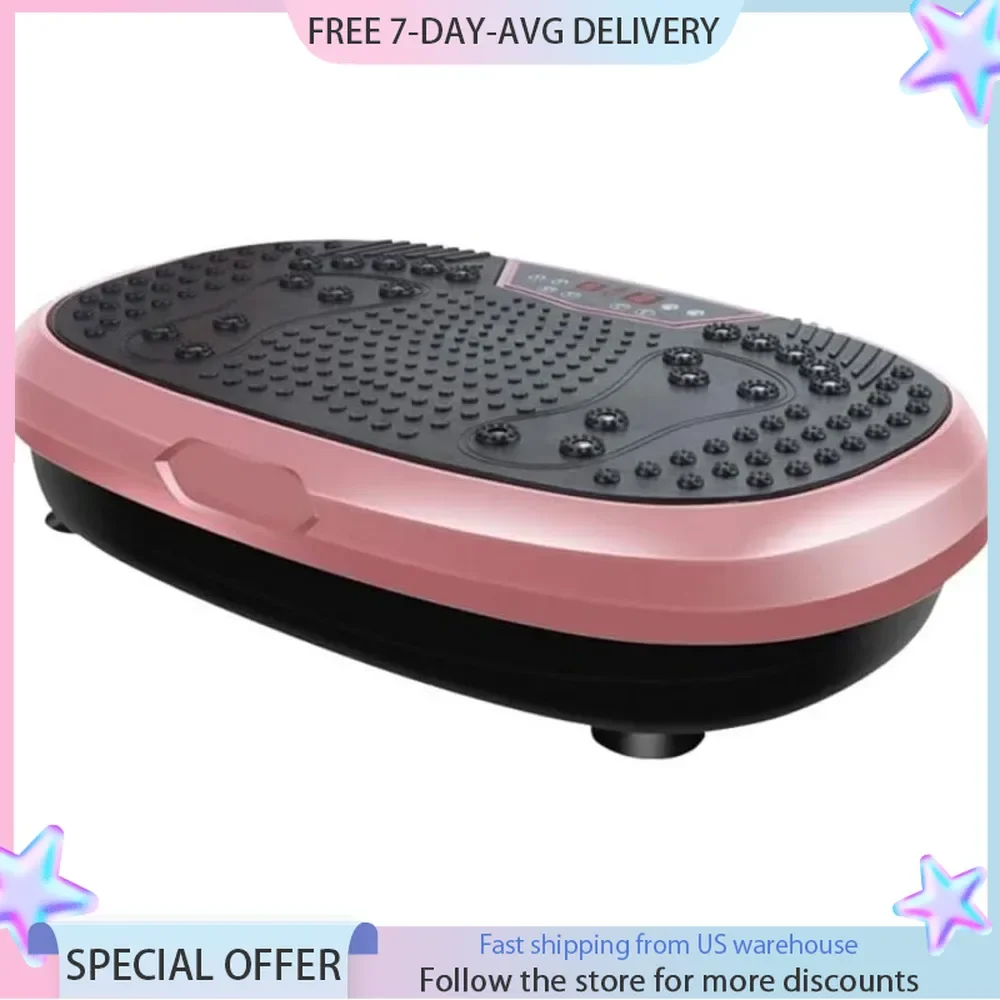 Fitness Vibration Plate - Whole Body Vibration Platform Exercise Machine - Home & Travel Workout Equipment for Weight Loss