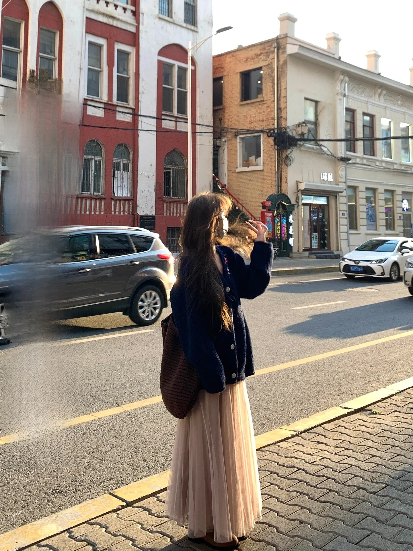 

Xxiiuu Fairy Aosphere Gauze Autumn Winter New Sle A-Line Skirt Women's f-length Skirt High Waist Elastic Waist Design